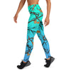 Darlin Camo Women's Leggings Aquamarine - Luckless Outfitters