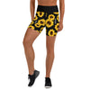 Sunflower Yoga Shorts - Luckless Outfitters - Country - Apparel - Music - Clothing - Redneck - Girl - Women - www.lucklessclothing.com - Matt - Ford Parody - Concert - She Wants the D - Lets Get Dirty - Mud Run - Mudding - 