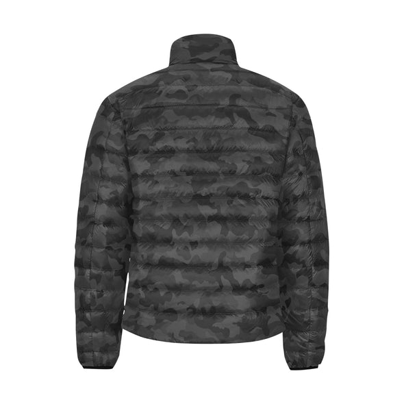 Men's Black Camo Padded Jacket