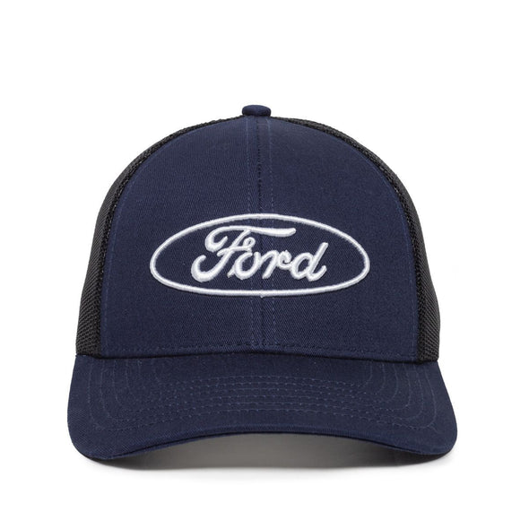 Ford® Blue / Black Mesh Snapback Hat