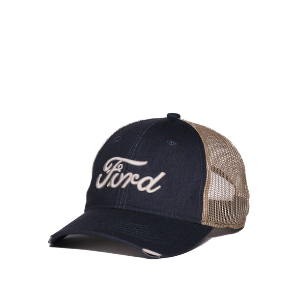 FORD Navy + Natural Snapback