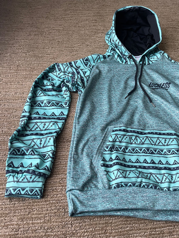 Heavy Fleece Raglan Hoodie - Chill - Aztec