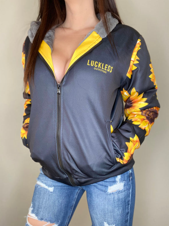 SUNFLOWER HEAVY ZIP FLEECE HOODIE