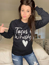 Tacos and Whiskey (Multiple Styles) - Luckless Outfitters - Country - Apparel - Music - Clothing - Redneck - Girl - Women - www.lucklessclothing.com - Matt - Ford Parody - Concert - She Wants the D - Lets Get Dirty - Mud Run - Mudding - 