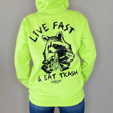 Live Fast Eat Trash Heavyweight Hoodie