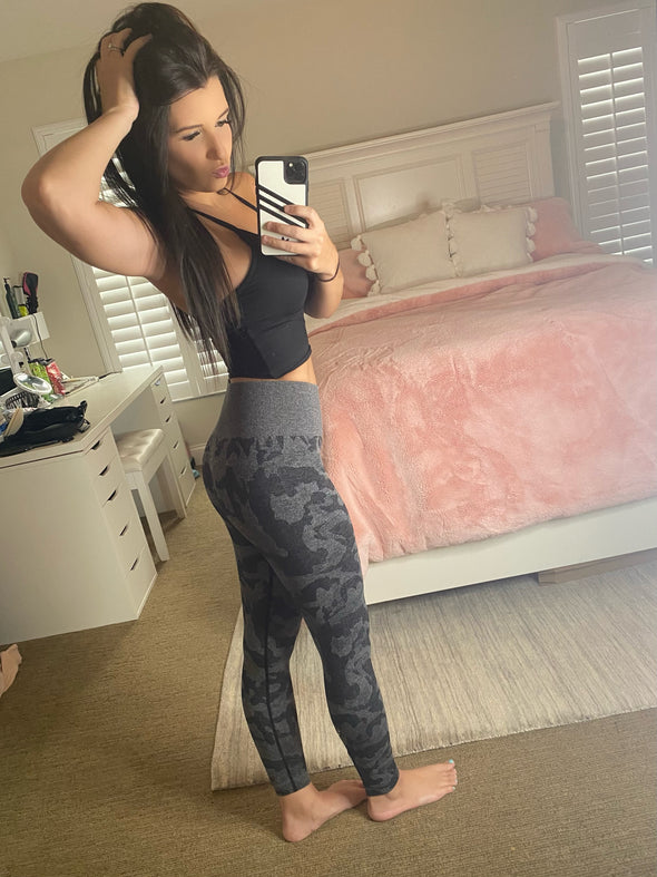 High Waisted Seamless Camo Leggings (Multiple Colors)