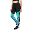 Darlin Camo Compression Leggings Aquamarine - Luckless Outfitters