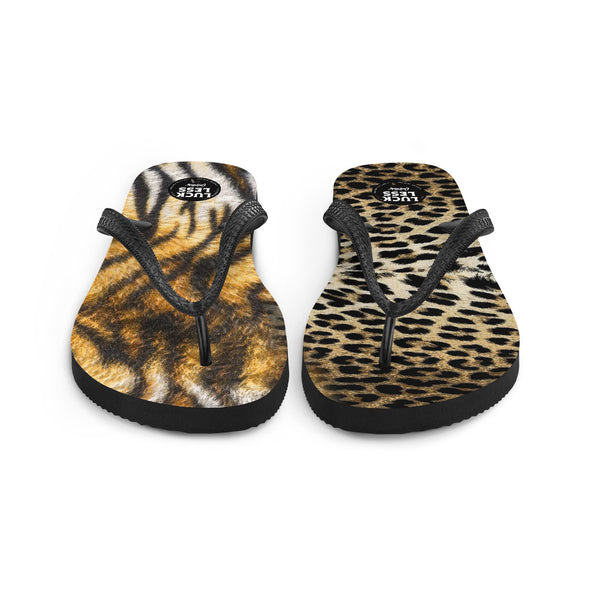 Wild Print Flip-Flops