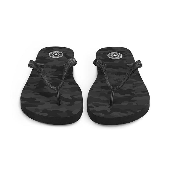 Black Camo Flip-Flops