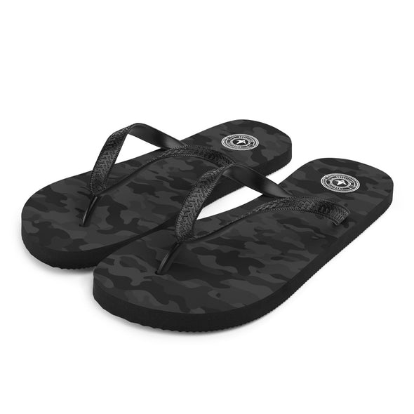 Black Camo Flip-Flops