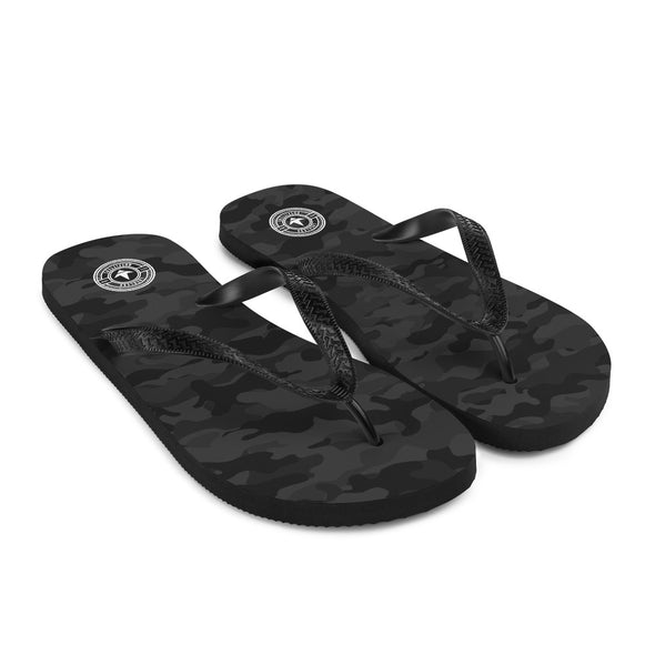 Black Camo Flip-Flops