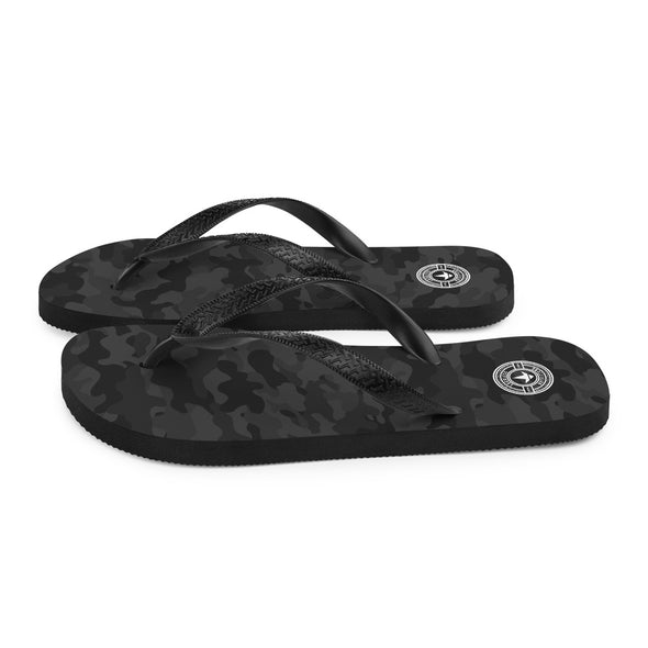 Black Camo Flip-Flops