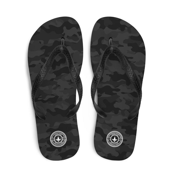 Black Camo Flip-Flops