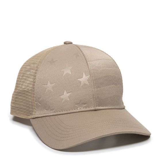 OC Debossed Stars and Stripes Hat - Luckless Outfitters - Country - Apparel - Music - Clothing - Redneck - Girl - Women - www.lucklessclothing.com - Matt - Ford Parody - Concert - She Wants the D - Lets Get Dirty - Mud Run - Mudding - 
